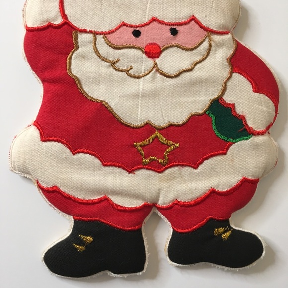 Vintage Merry Christmas Santa Doorknob Hanger VTG - Picture 5 of 16